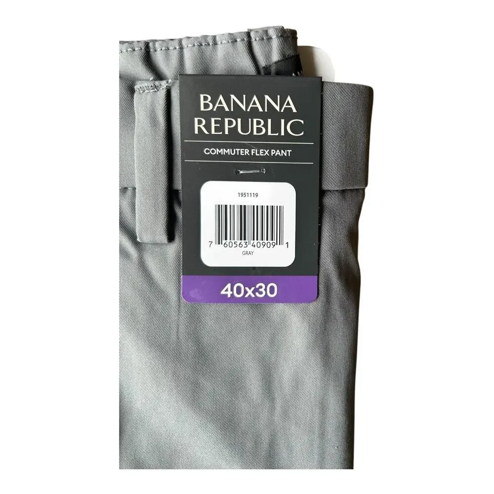 Banana Republic Men's Commuter Flex Pant Gray Size 40x30